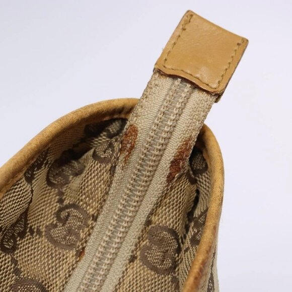 GUCCI GG Canvas Tote Bag Beige Silver 019 0401 Auth - Picture 6 of 16